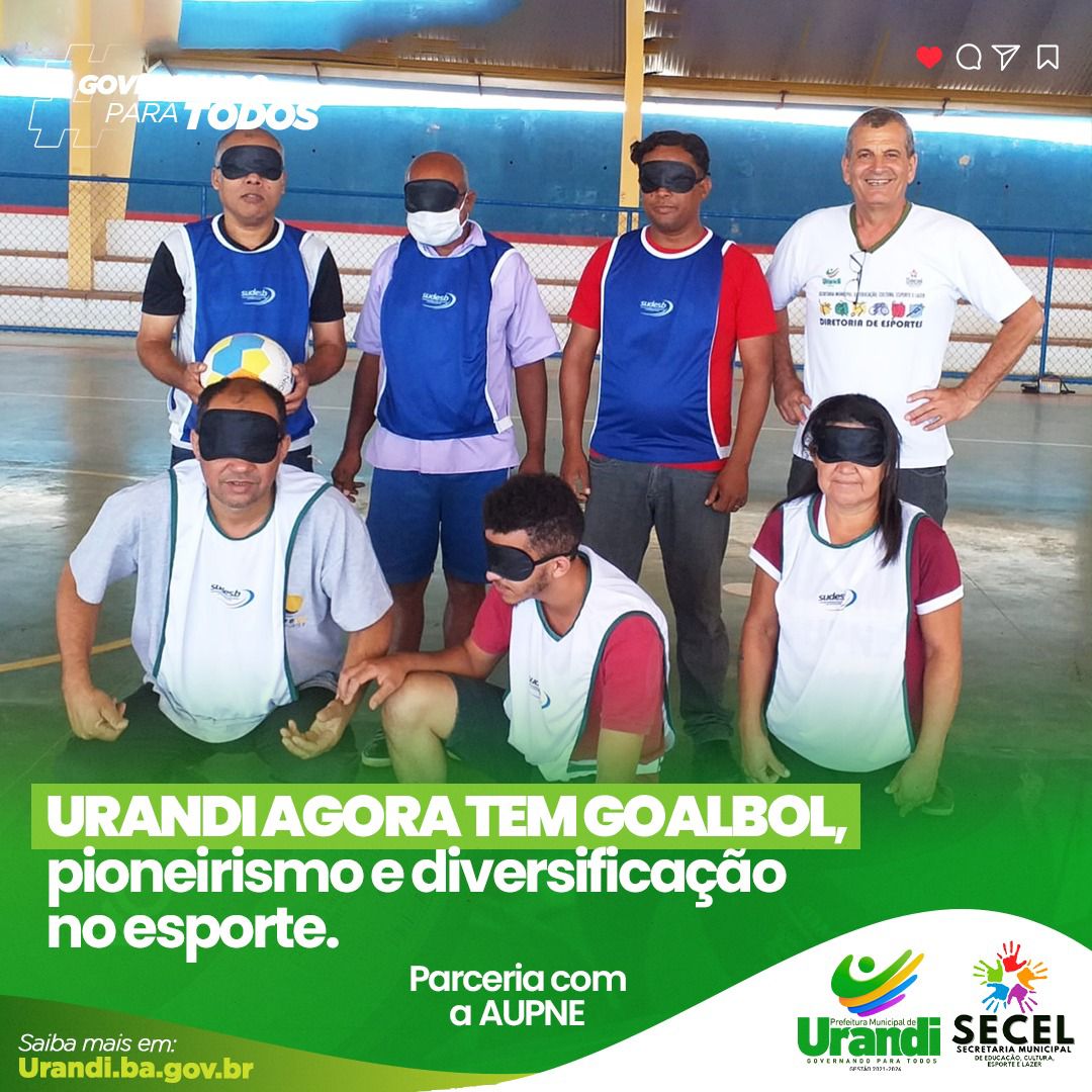 URANDI incentiva esporte para pessoas com necessidades especiais.