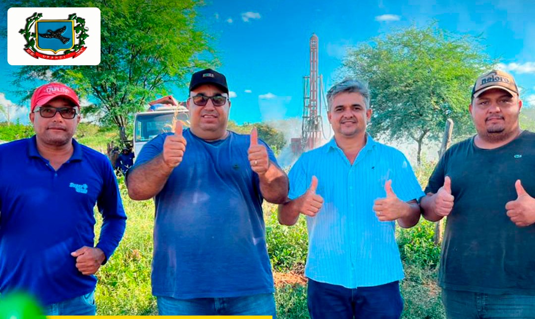 Governo municipal realiza a perfuração de Poço Artesiano na Localidade de Lagoa Grande.