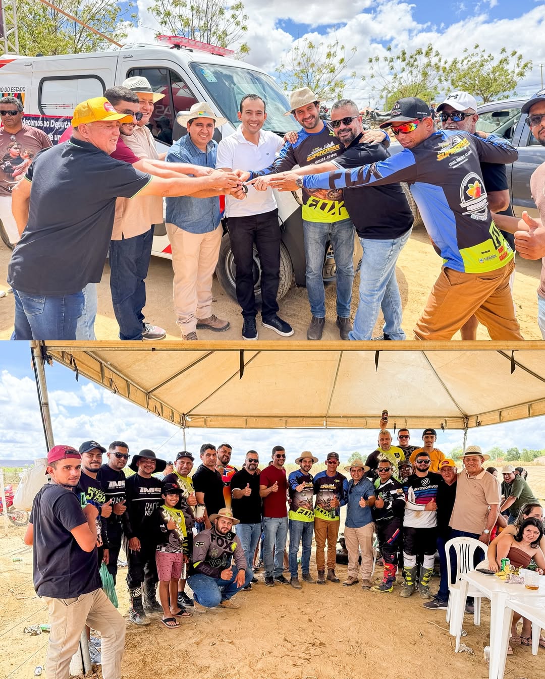 Urandi sedia 6ª etapa da Copa Brasil de Supercross e recebe nova ambulância