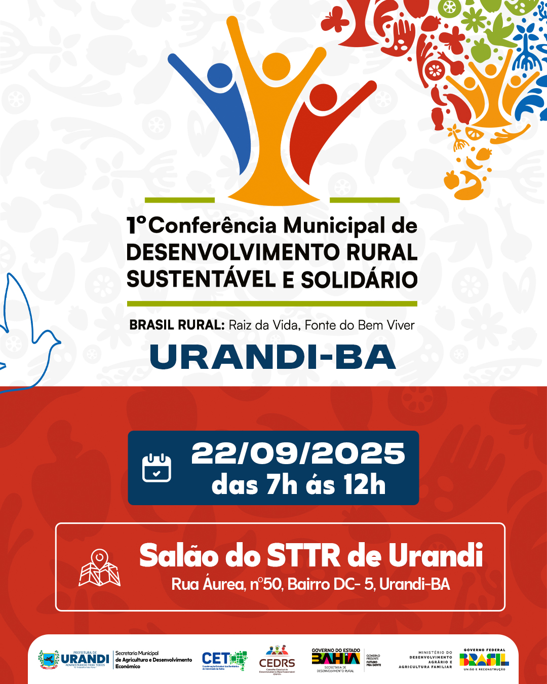 Urandi realiza 1ª Conferência Municipal de Desenvolvimento Rural Sustentável e Solidário