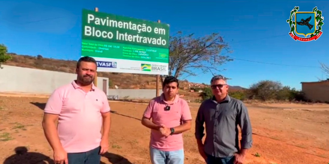 Parceria do governo municipal garantirá pavimentação das ruas de bairros em Urandi.