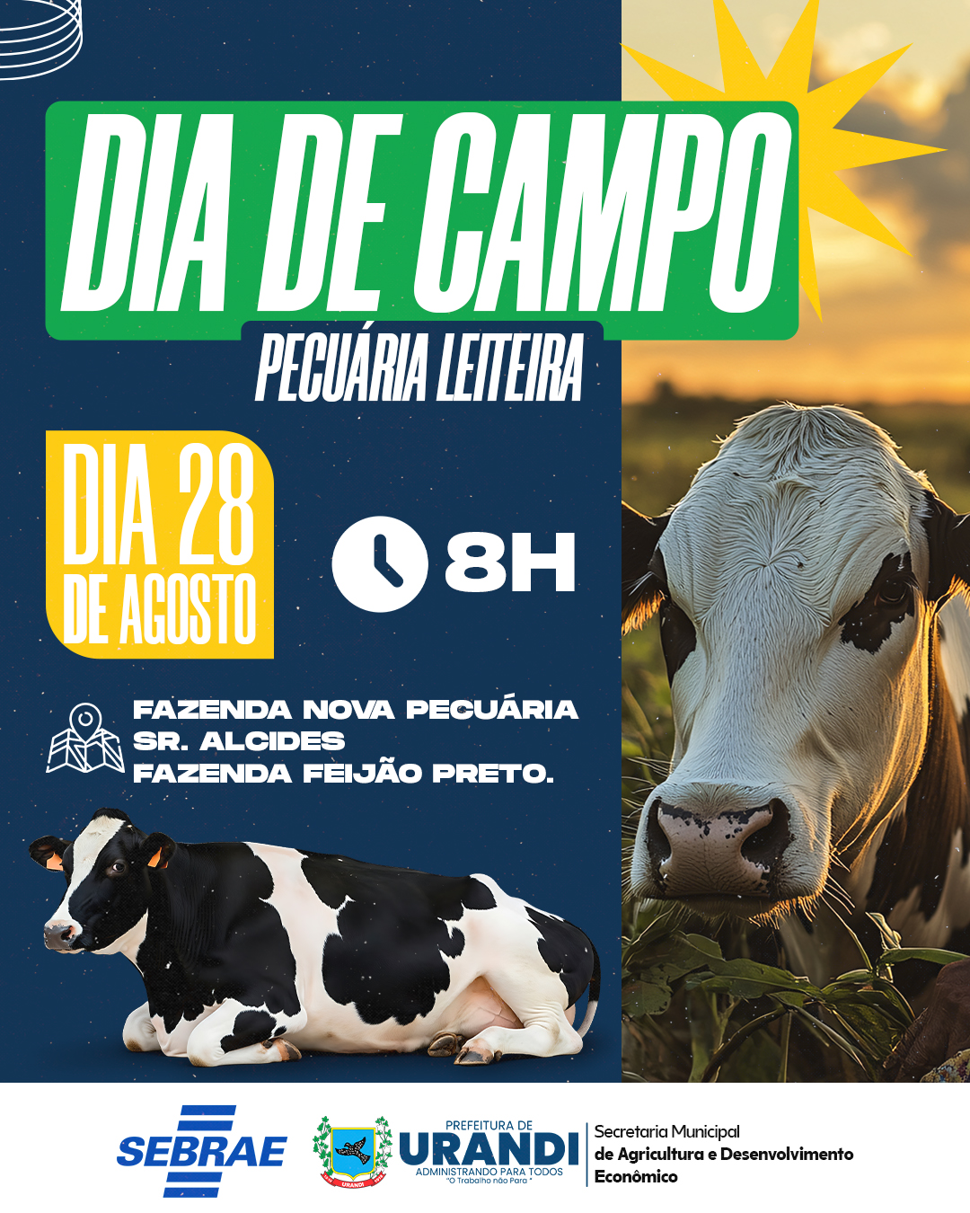 Urandi realiza Dia de Campo voltado à pecuária leiteira em parceria com o Sebrae
